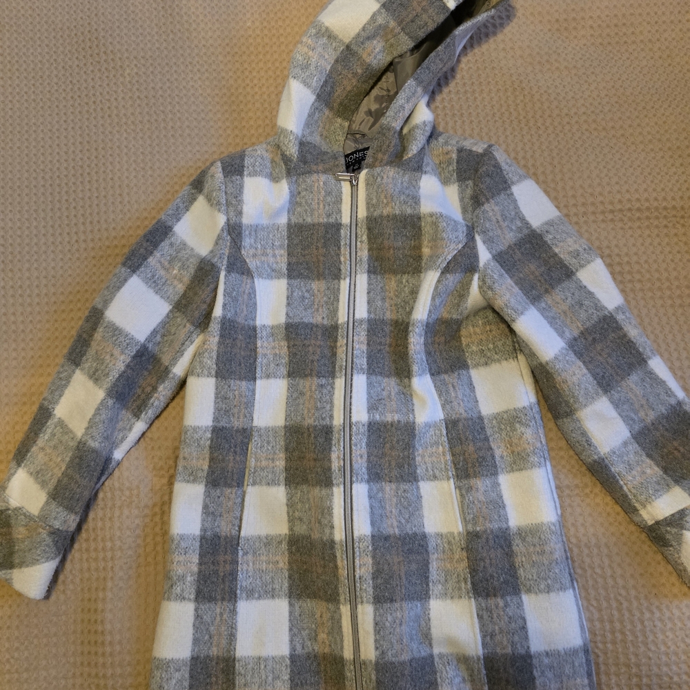 Jones New York Gray and Cream Jacket